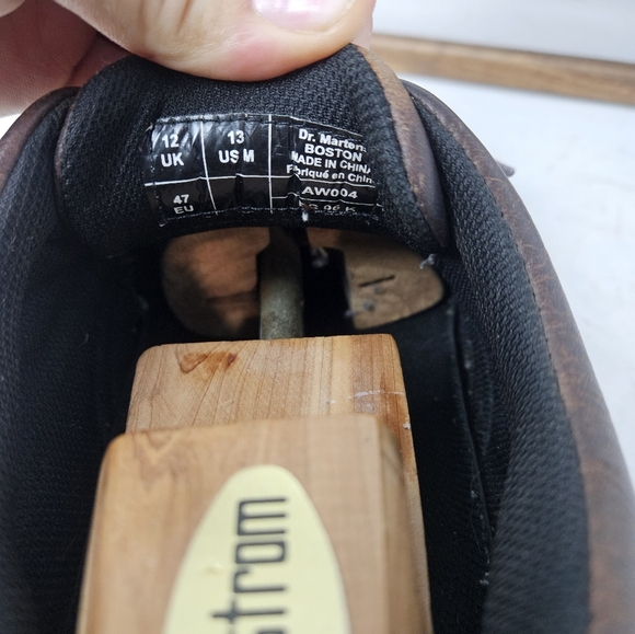 Dr. Martens Brown Oxfords with Classic Round Toe and Thick Soles - Picture 6 of 8